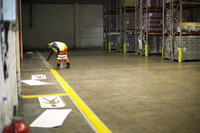Warehouse Line Marking in Gloucestershire